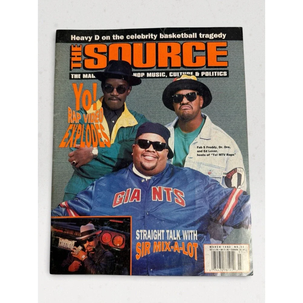 The Source Magazine March 1992 Issue 30 Yo! MTV Raps Sir Mix-A-Lot Biggie Smalls